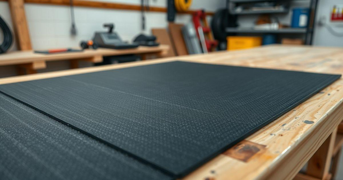 Len&ccedil;ol de borracha para bancada melhora a prote&ccedil;&atilde;o e a durabilidade